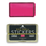 EGGSHELL Pink Line Border Blanks - 80pcs